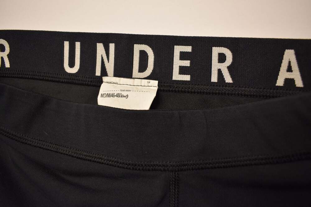 Under Armour Women's HeatGear Branded Waistband Leggings Black Size Medium